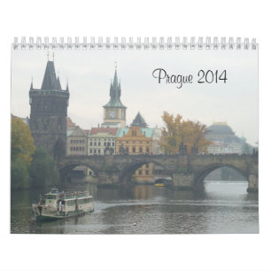 Mural Calendrier de voyage de Prague 2014