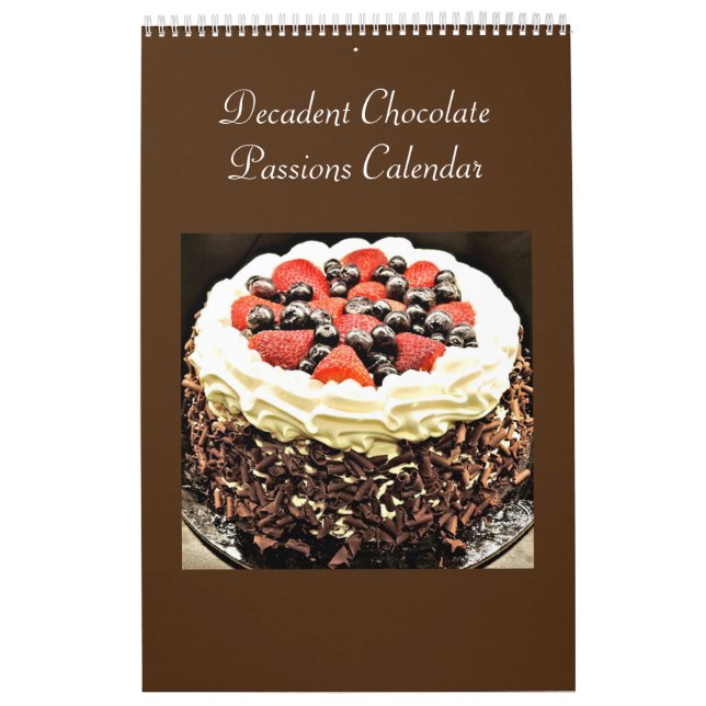Mural Calendrier décadent des passions de chocolat (Protection)