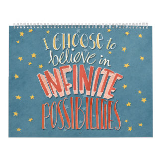 Mural Calendrier des Affirmations "Je choisis"