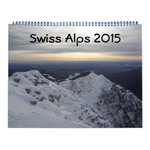 Mural Calendrier des Alpes suisses 2015
