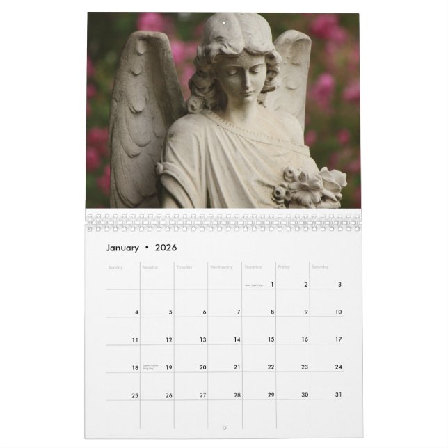 Mural Calendrier des anges (Jan 2026)