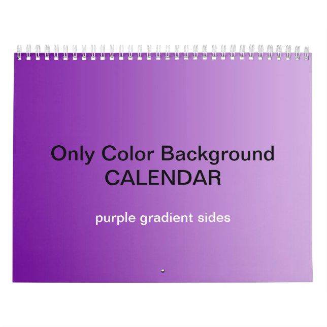 Mural Calendrier des Arrière - plans de couleur uniqueme (Protection)