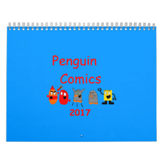 Mural Calendrier des bandes dessinées Penguin 2017