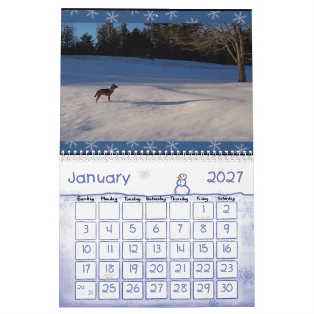 Mural Calendrier des canicules 2009 de la Chine (Jan 2027)