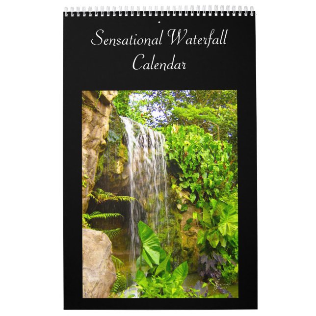 Mural Calendrier des cascades de beauté naturelle (Protection)