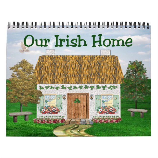 Mural Calendrier des chalets irlandais (Protection)