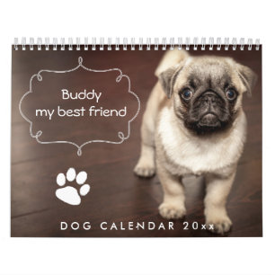 Mural Calendrier des chiens 2026 Ajouter votre photo