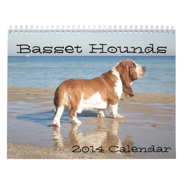 Mural Calendrier des chiens de basset 2012 (Protection)