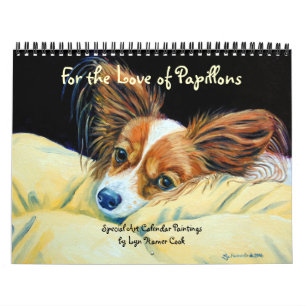 Mural Calendrier des chiens de Papillon