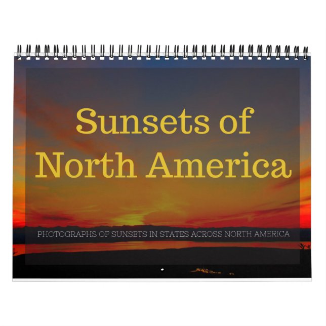 Mural Calendrier Des Couchers De Soleil De L'Amérique Du (Protection)