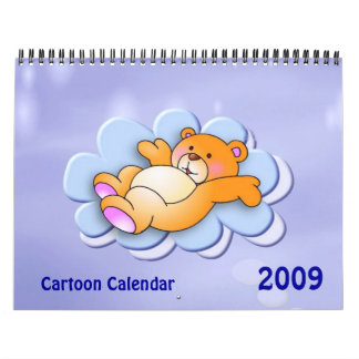 Mural Calendrier des dessins animés 2009