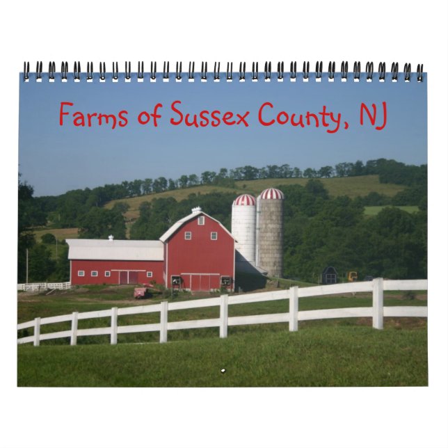 Mural Calendrier des fermes du comté de Sussex NJ 2014 (Protection)
