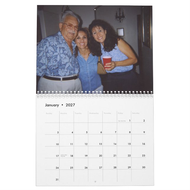 Mural Calendrier des Fêtes des pères de papa '07 (Jan 2027)