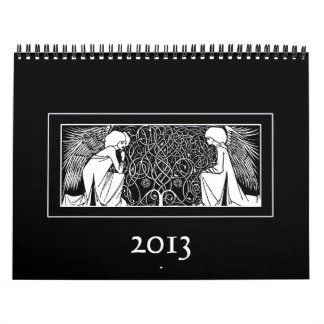 Mural Calendrier des illustrations 2013 de Nouveau d'art