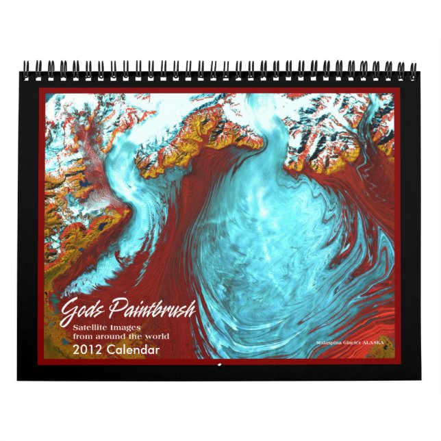 Mural Calendrier des images 2012 de satellite de terre (Protection)