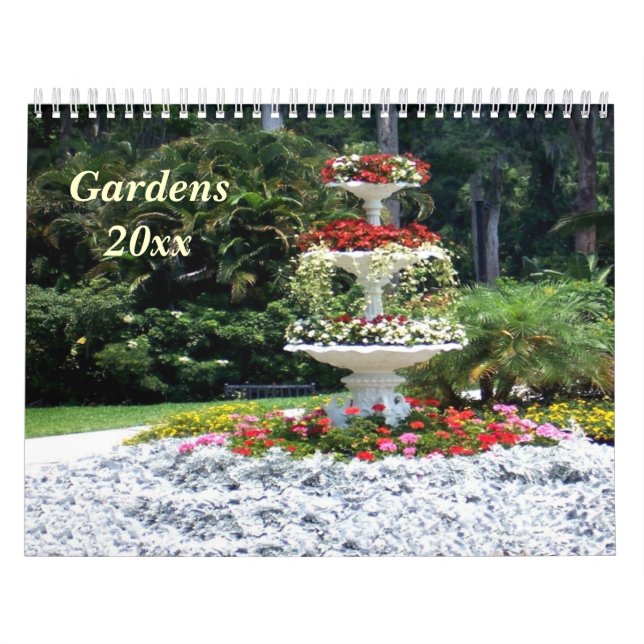 Mural Calendrier des jardins et des fleurs (Protection)