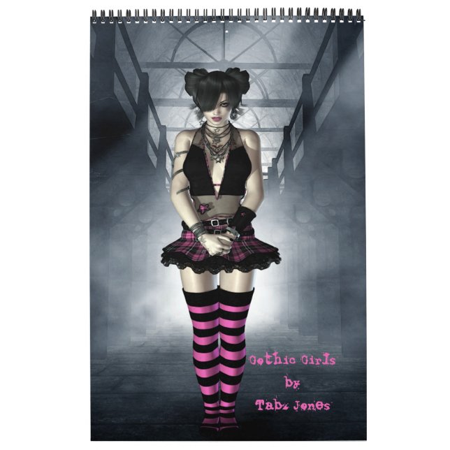 Mural Calendrier des livres d'art pour filles gothiques (Protection)