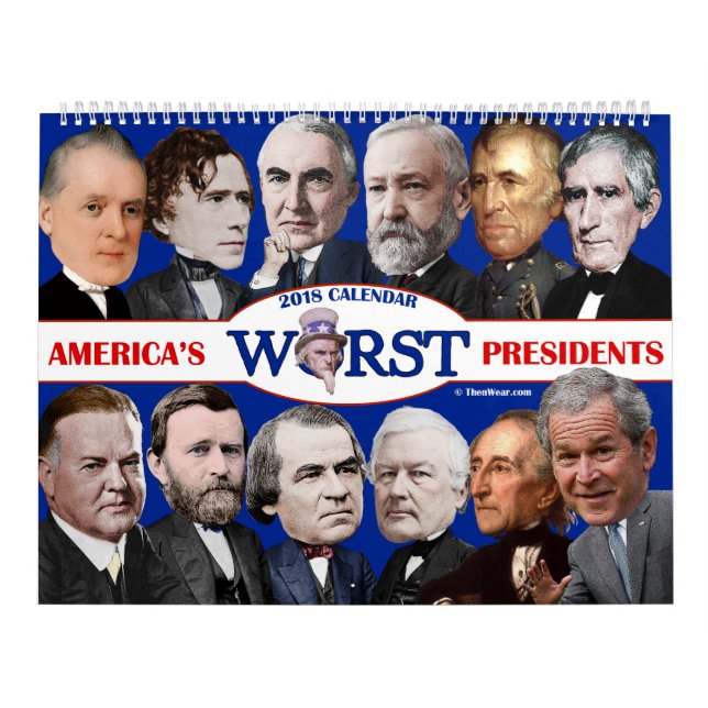 Mural Calendrier des pires présidents américains 2018 (Protection)