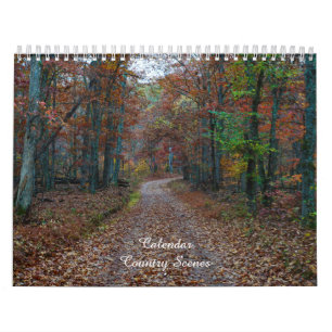 Mural Calendrier des scènes de pays