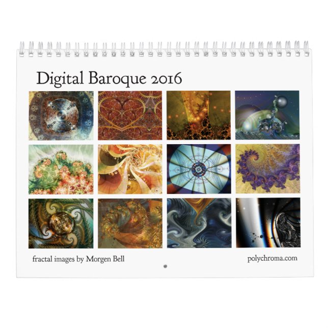 Mural Calendrier Digital Baroque 2016 (Dos)