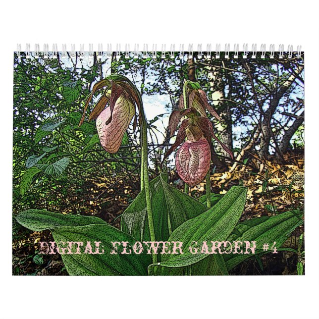 Mural Calendrier Digital Flower Garden #4 (Protection)