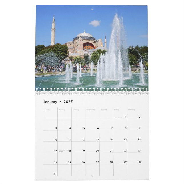 Mural Calendrier d'Istanbul 2012 (Jan 2027)