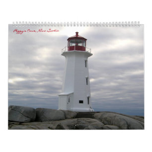 Mural Calendrier d'itinéraire de phare de la crique de