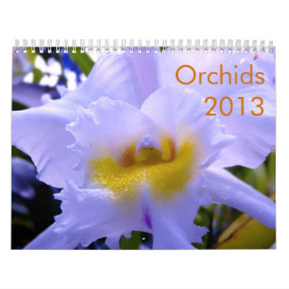 Mural Calendrier d'orchidées