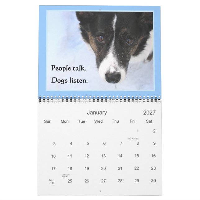 Mural Calendrier du corgi 2015 de cardigan (Jan 2027)