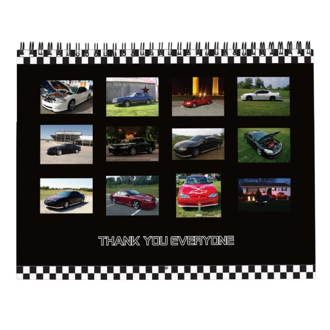 Mural Calendrier du mois 2016 (Dos)