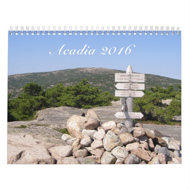Mural Calendrier du parc national 2016 d'Acadia (Protection)