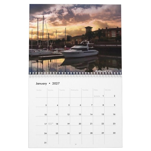 Mural Calendrier du paysage 2011 de la Californie du (Jan 2027)