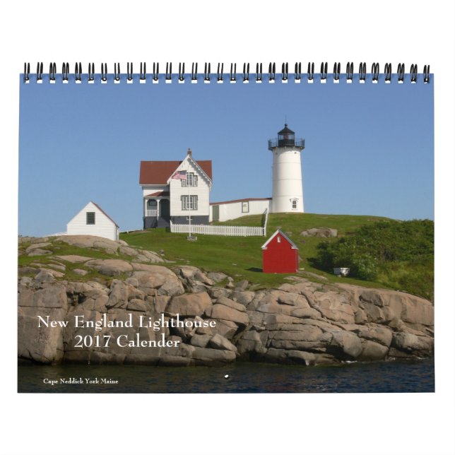 Mural Calendrier du phare de Nouvelle-Angleterre 2017 (Protection)