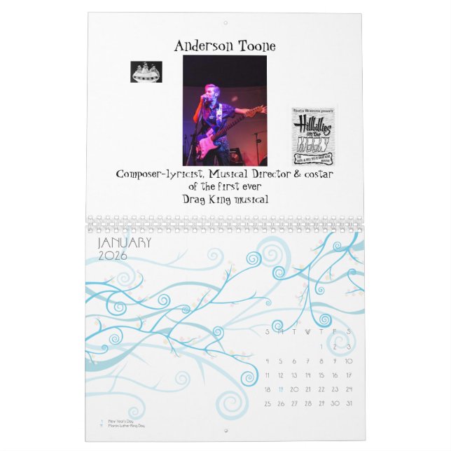 Mural Calendrier du projet 2009 d'ordure de transport ! (Jan 2026)