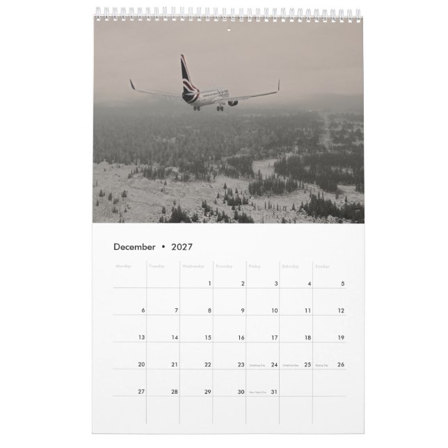 Mural Calendrier du R-U 2018 de mouche (Dec 2027)