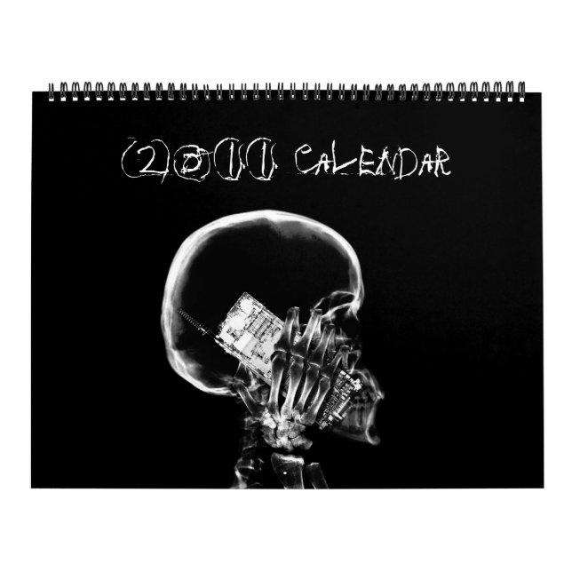 Mural Calendrier du squelette 2011 de vision de rayon X (Protection)
