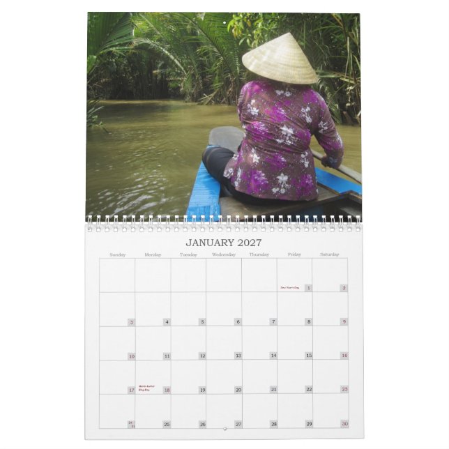 Mural Calendrier du Vietnam 2012 (Jan 2027)