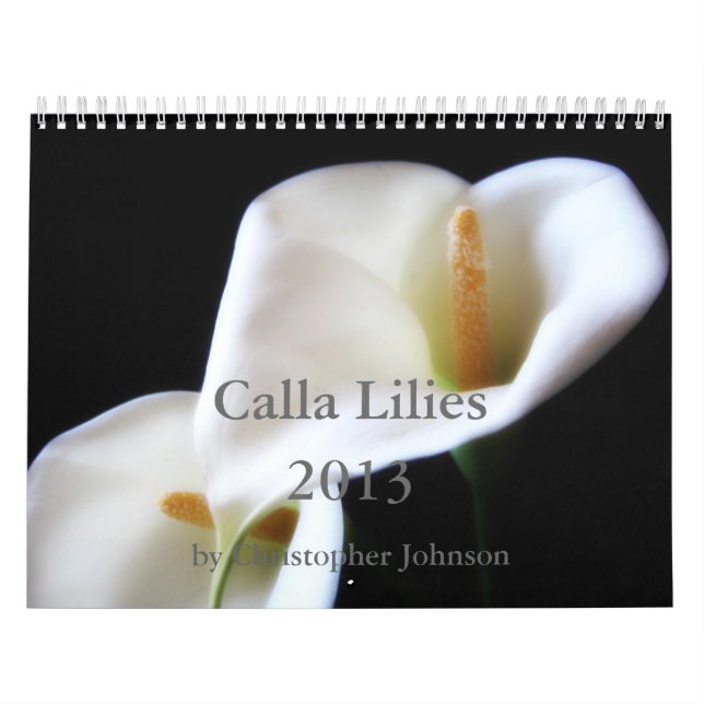 Mural Calendrier du zantedeschia 2013 (Protection)