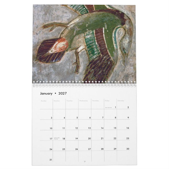 Mural Calendrier Égypte et Jordanie 2011 (Jan 2027)