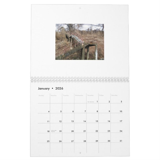 Mural Calendrier : Étapes de Pittsburgh (Jan 2026)