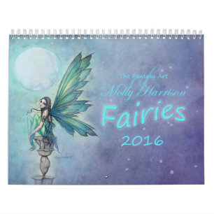 Mural Calendrier Fée 2016 par Molly Harrison Fantasy Art