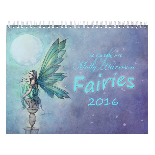 Mural Calendrier Fée 2016 par Molly Harrison Fantasy Art (Protection)