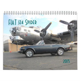 Mural Calendrier Fiat 124 Araignée 2013