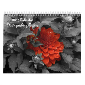 Mural Calendrier Fleur distinctive 2017