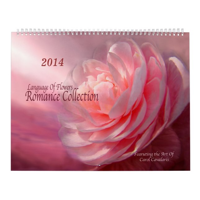 Mural Calendrier floral 2014 d'art de collection Romance (Protection)