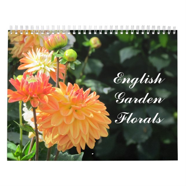 Mural Calendrier floral de jardin anglais (Protection)