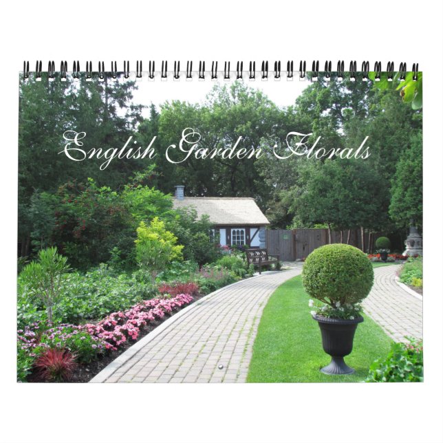 Mural Calendrier Florales du jardin anglais (Protection)