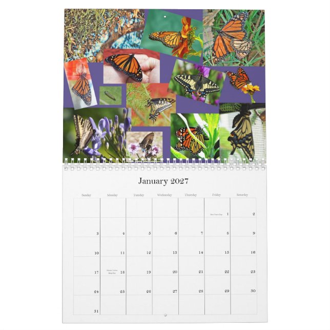 Mural Calendrier imprimé par coutume (Jan 2027)