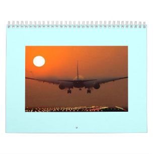 Mural Calendrier imprimé par coutume d'AVION