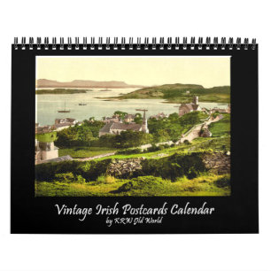 Mural Calendrier irlandais vintage 2011 de carte postale